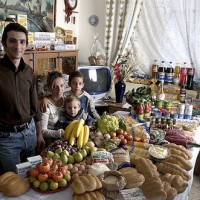 what 25 families eat in one week