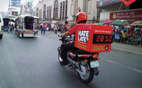 Pizza Hut Bike Clock