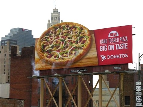 Steaming Pizza Billboard