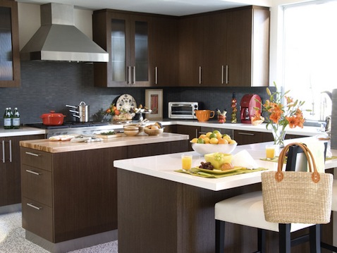 kitchen color grey and brown