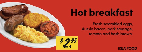 IKEA Richmond Hot Breakfast