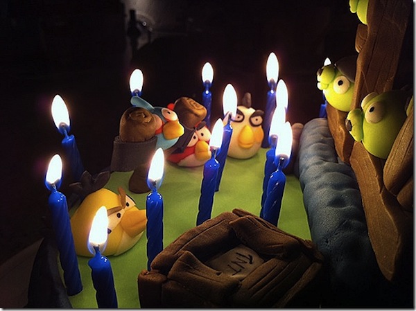 between the pages angry birds cake