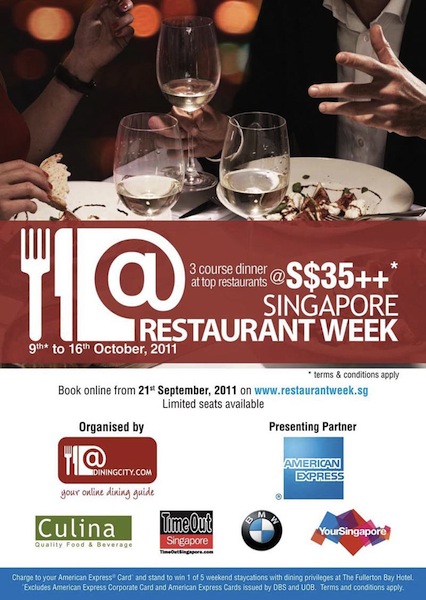 singapore restaurant week 9-16 oct 2011