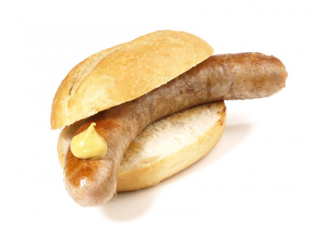 Bratwurst mit Senf